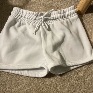 LoveStreak White Lounge Shorts